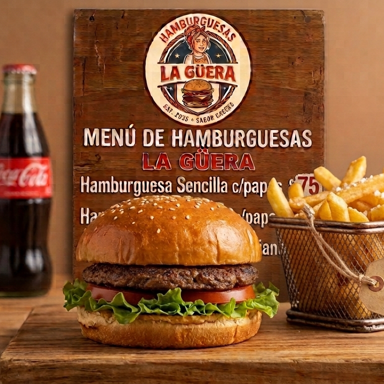 hamburguesa Sensilla c/ Papas
