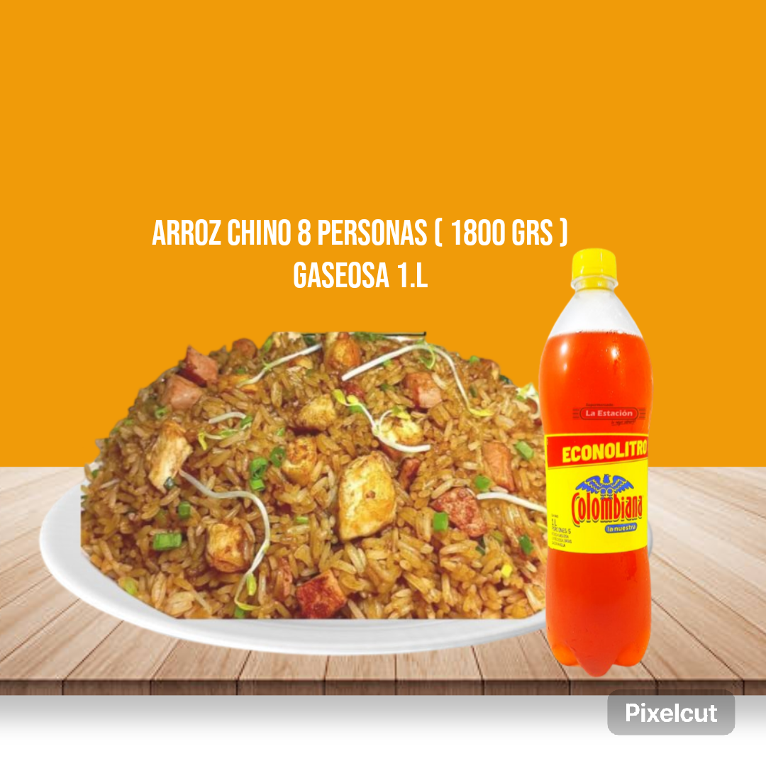 Arroz Chino 8 Personas Incluye Gaseosa 1.L