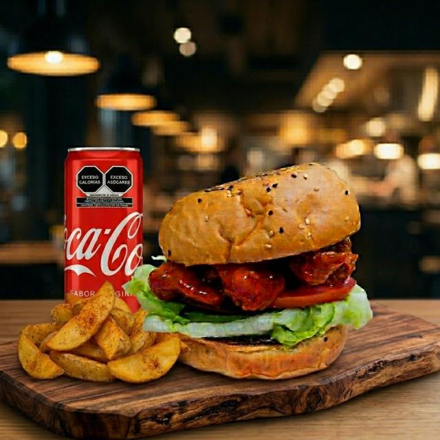 Combo Burger de Tender de Pollo Crunchy