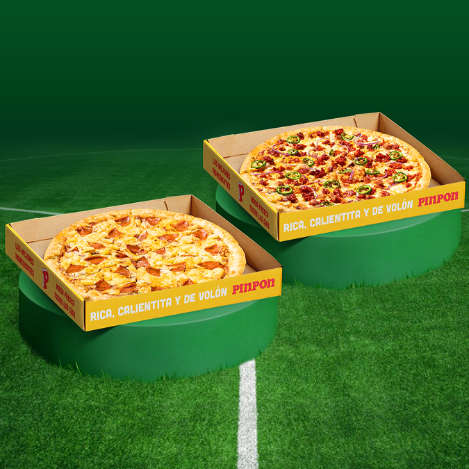 Combo: 2 Pizzas Hawaiana o Mexicana