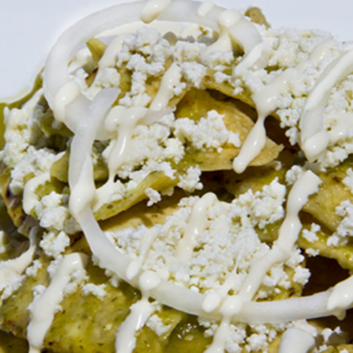CHILAQUILES VERDES CON POLLO Promo
