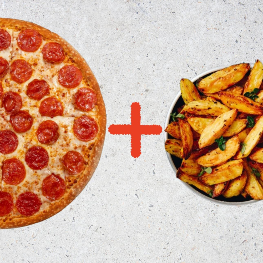 Pizza Familiar+ Papas de Gajo