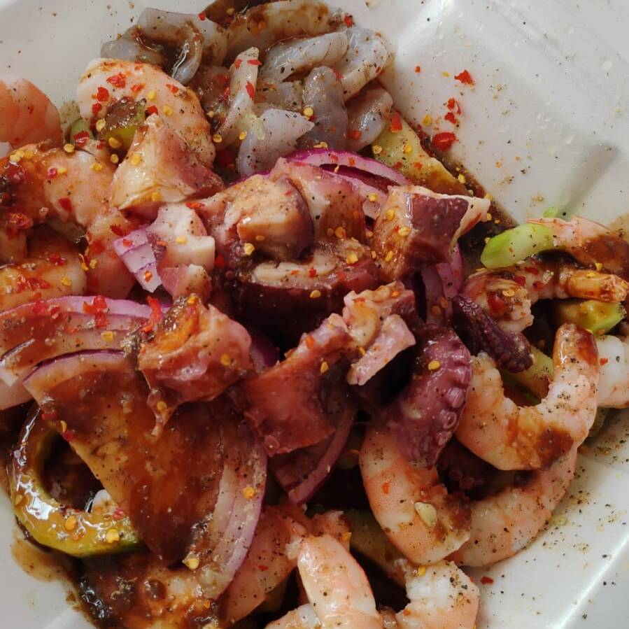 TERCIA(AGUACHILE CON PULPO).