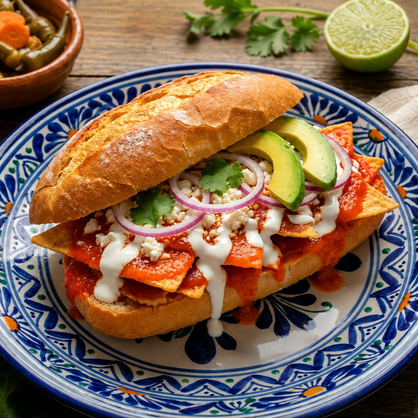 Lonche de Chilaquiles