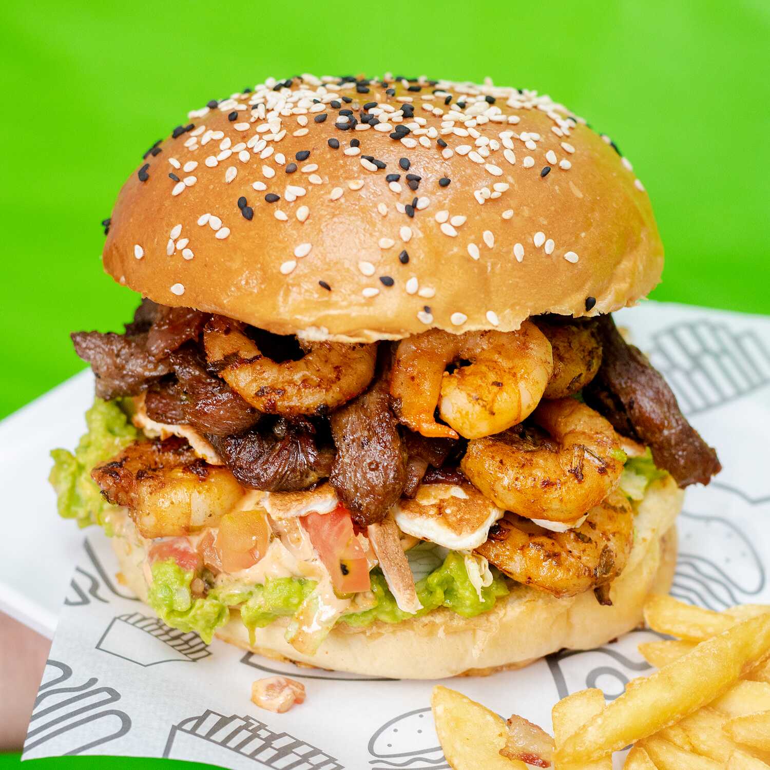Hamburguesa Mar y Tierra