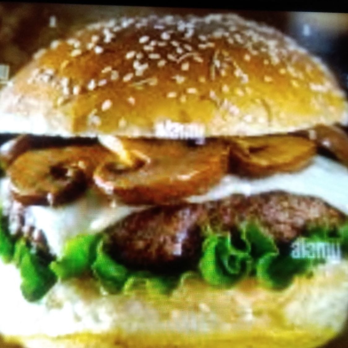 Burger chanpiñon grill