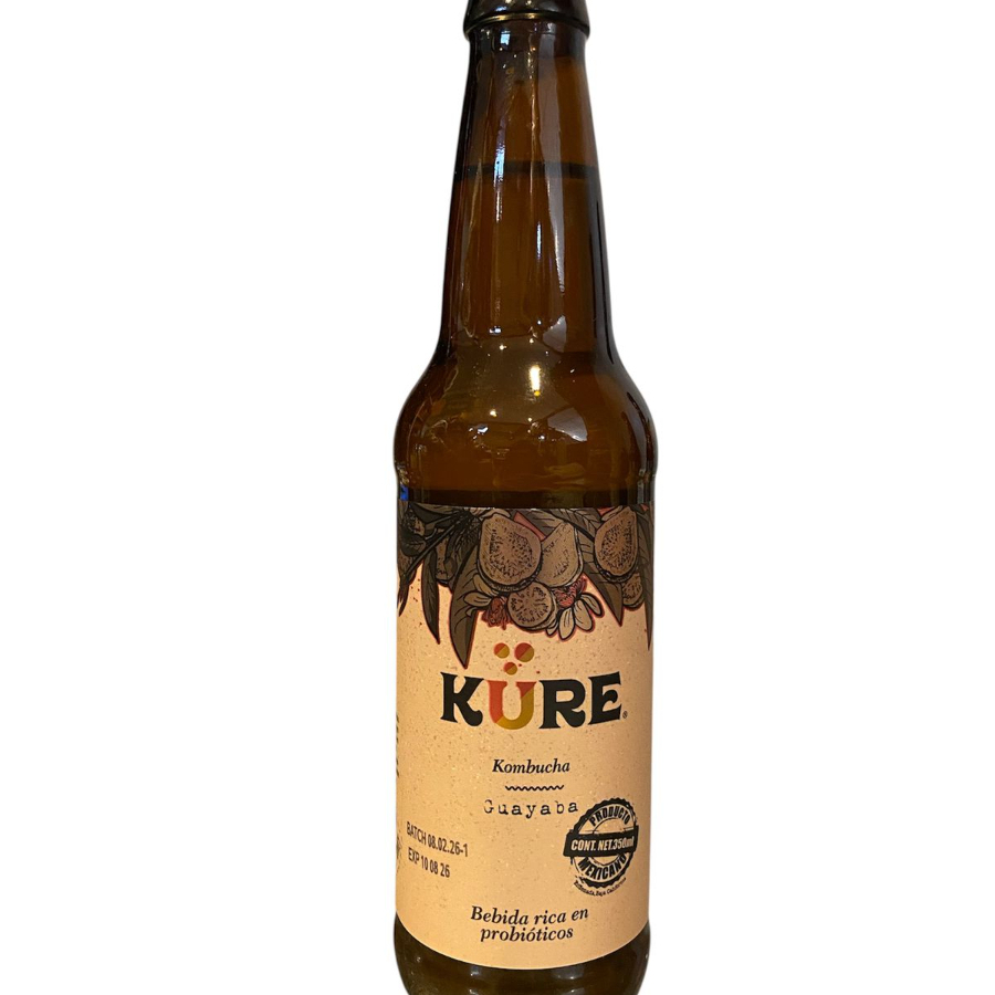 Bebida Kure Kombucha Guayaba 350ml
