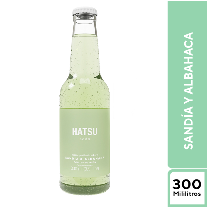 Soda Hatsu Sandía y Albahaca 300 ML