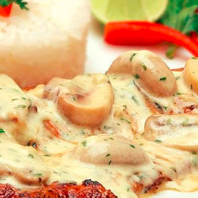 Combo Pechuga con Champiñones