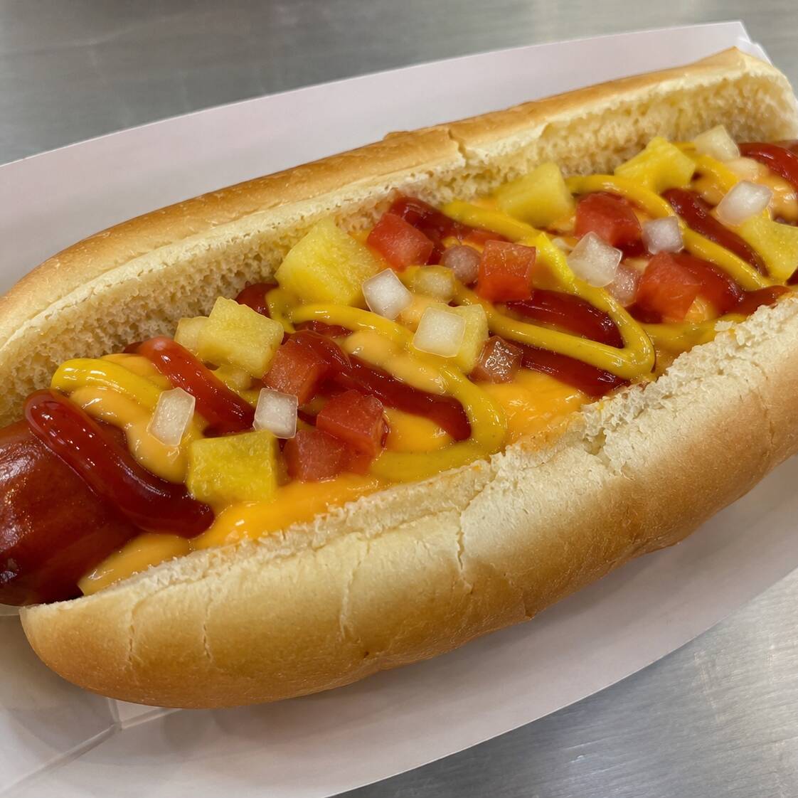 Hot Dog Hawaiano