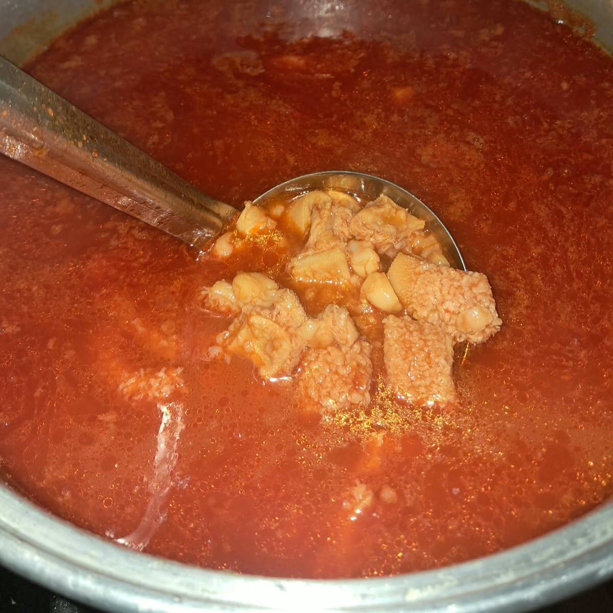MENUDO DE RES RECIEN HECHO