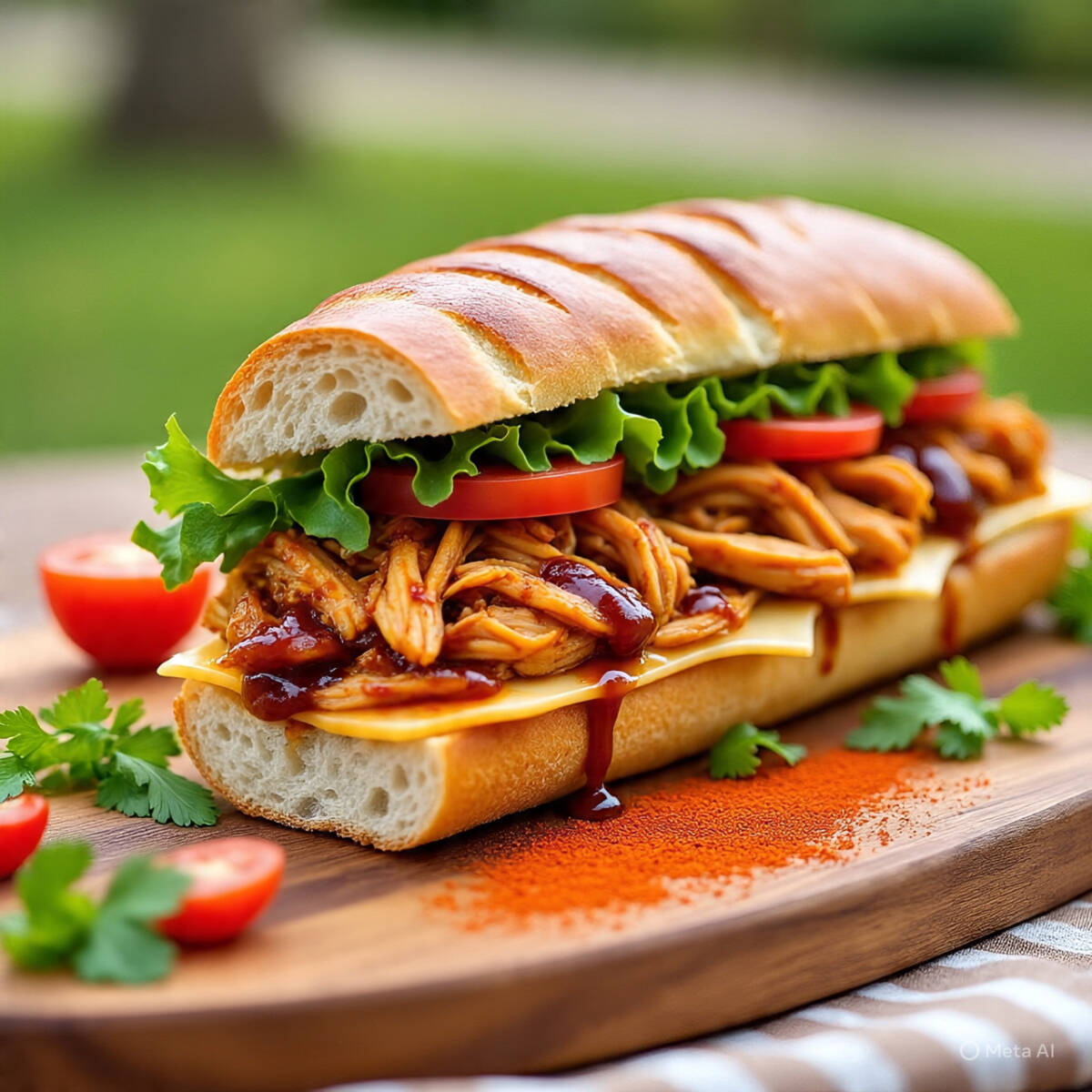Tortas de Pollo BBQ