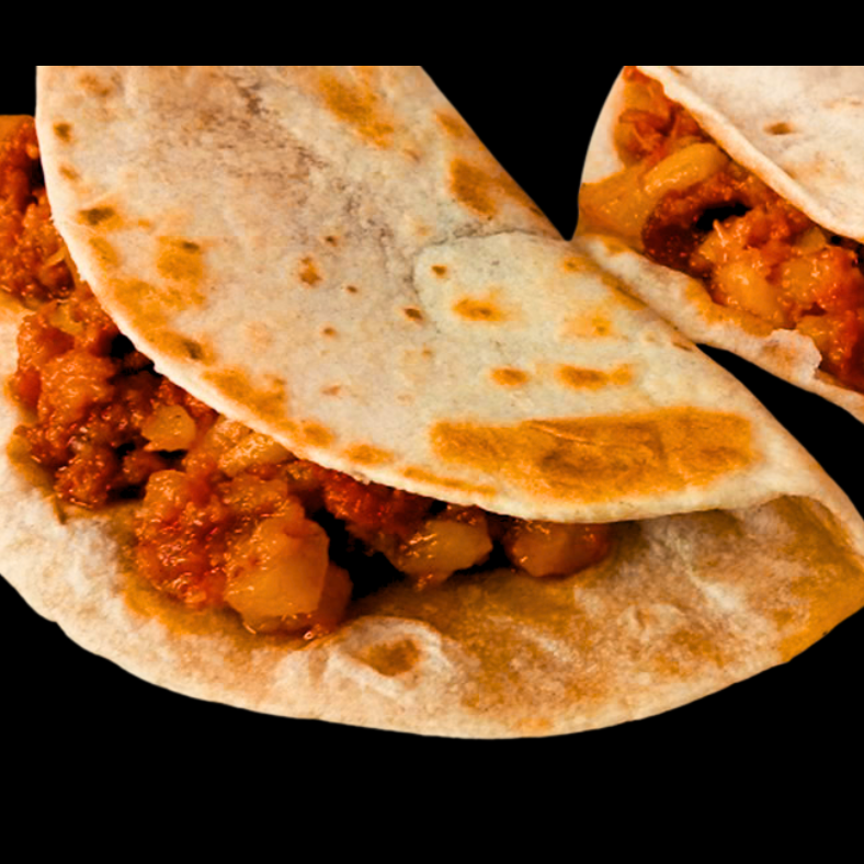 Quesadilla de Papas con Chorizo