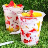 Fresa y Mango con Crema