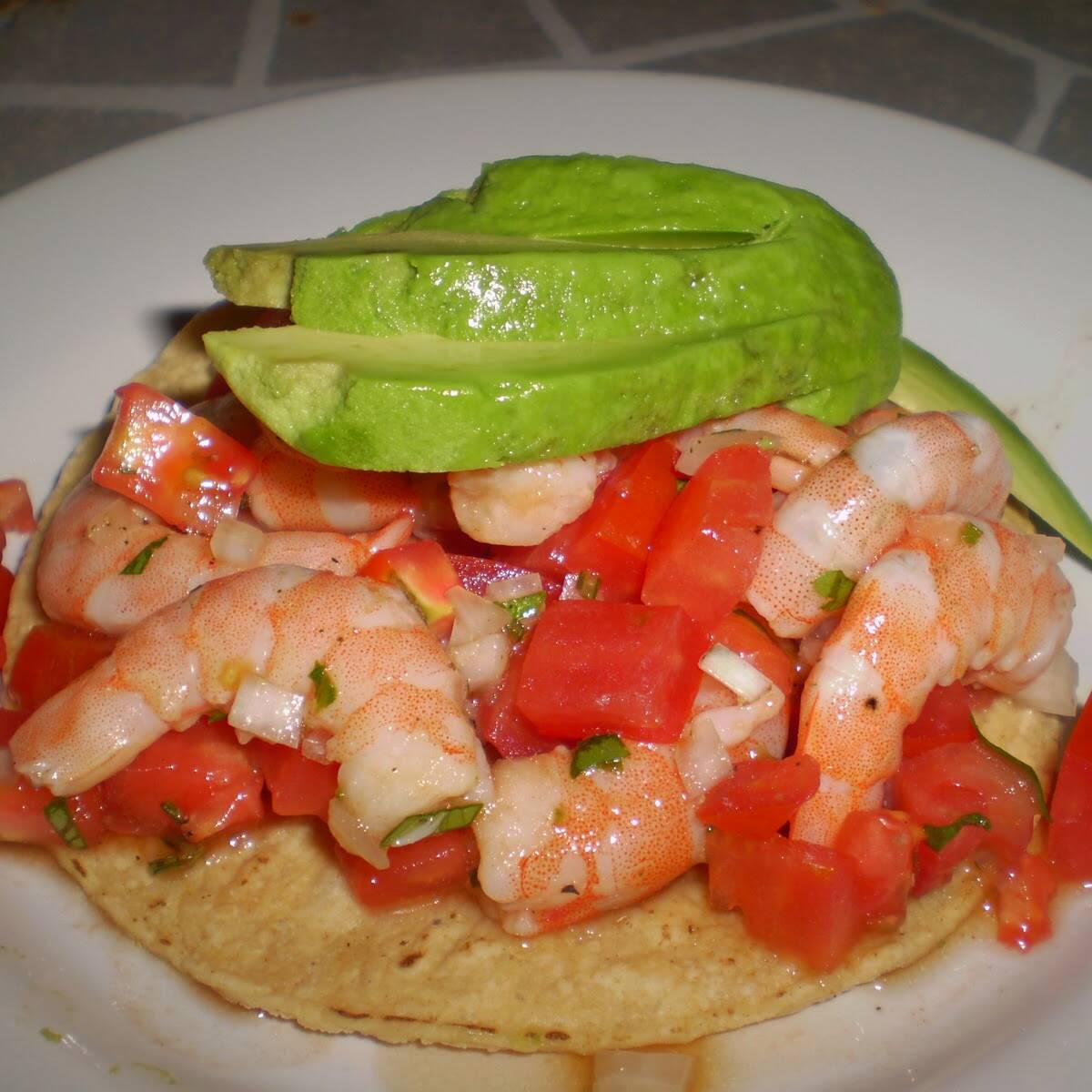 Tostada de Camarón