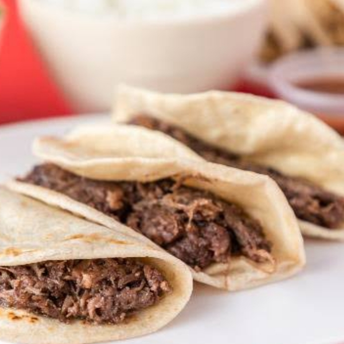 Orden de tacos suaves (5 tacos de birria)