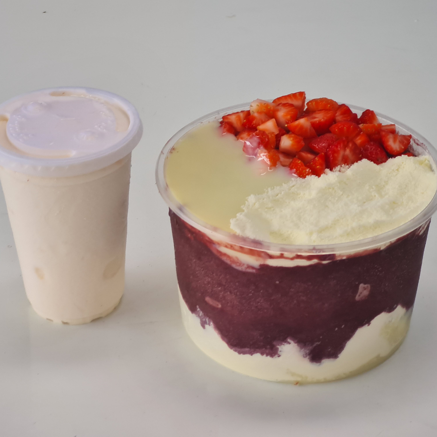 Uma explosão de delicia 1 litro de açaí + 300ml de cupuaçu (separadamente)