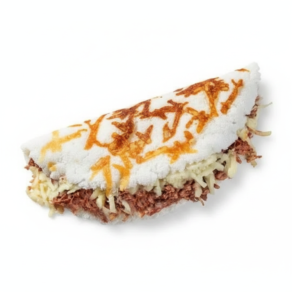 Tapioca bem recheada, você escolhe 2 recheios e os acompanhamentos.