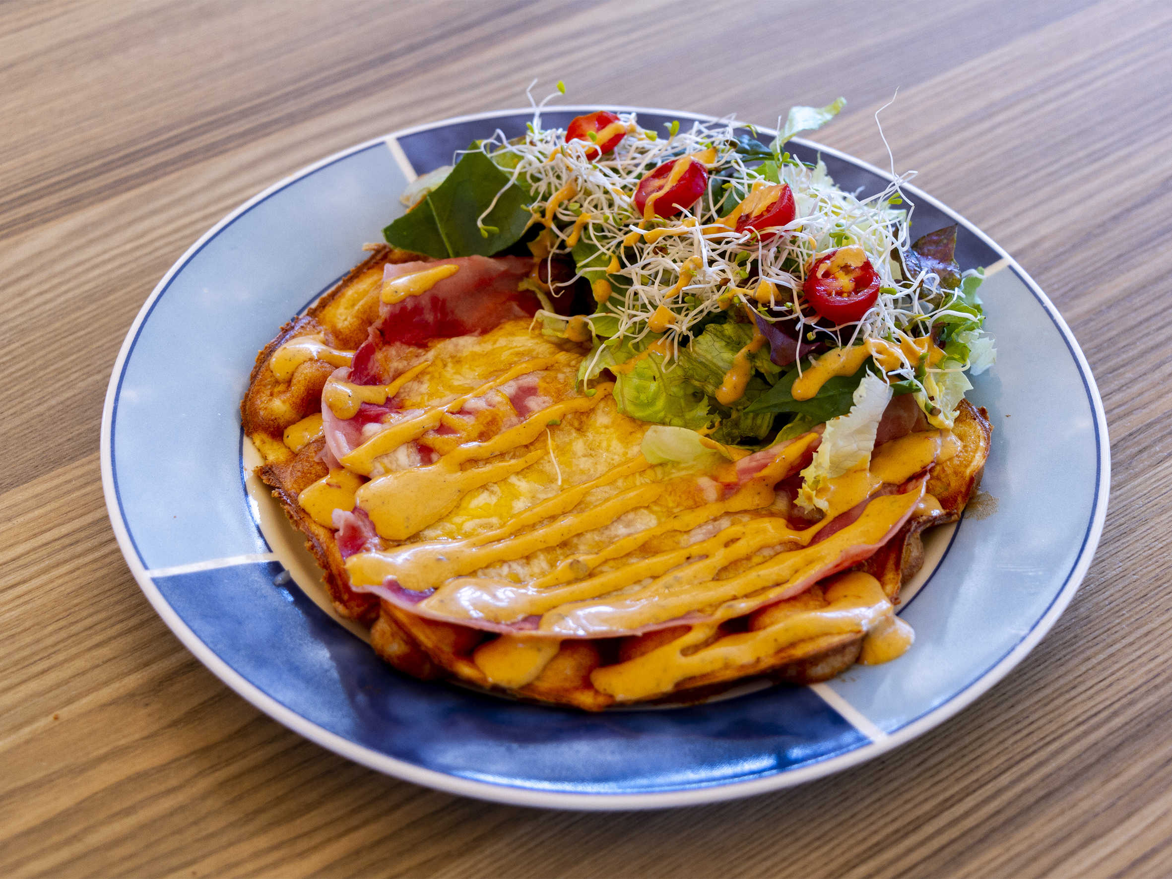 Waffle Jamón de Pierna,