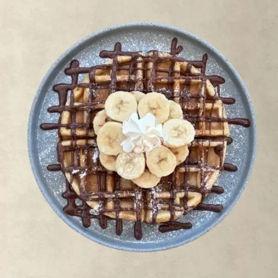 Waffles con Helado