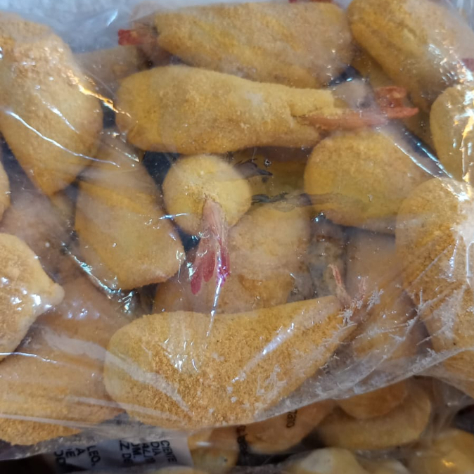 camarão empanado congelado pacote 1kg