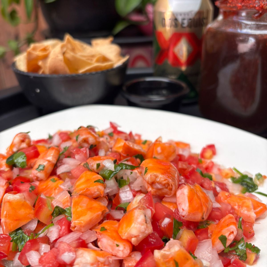 Ensalada de Camaron Seco Media Orden