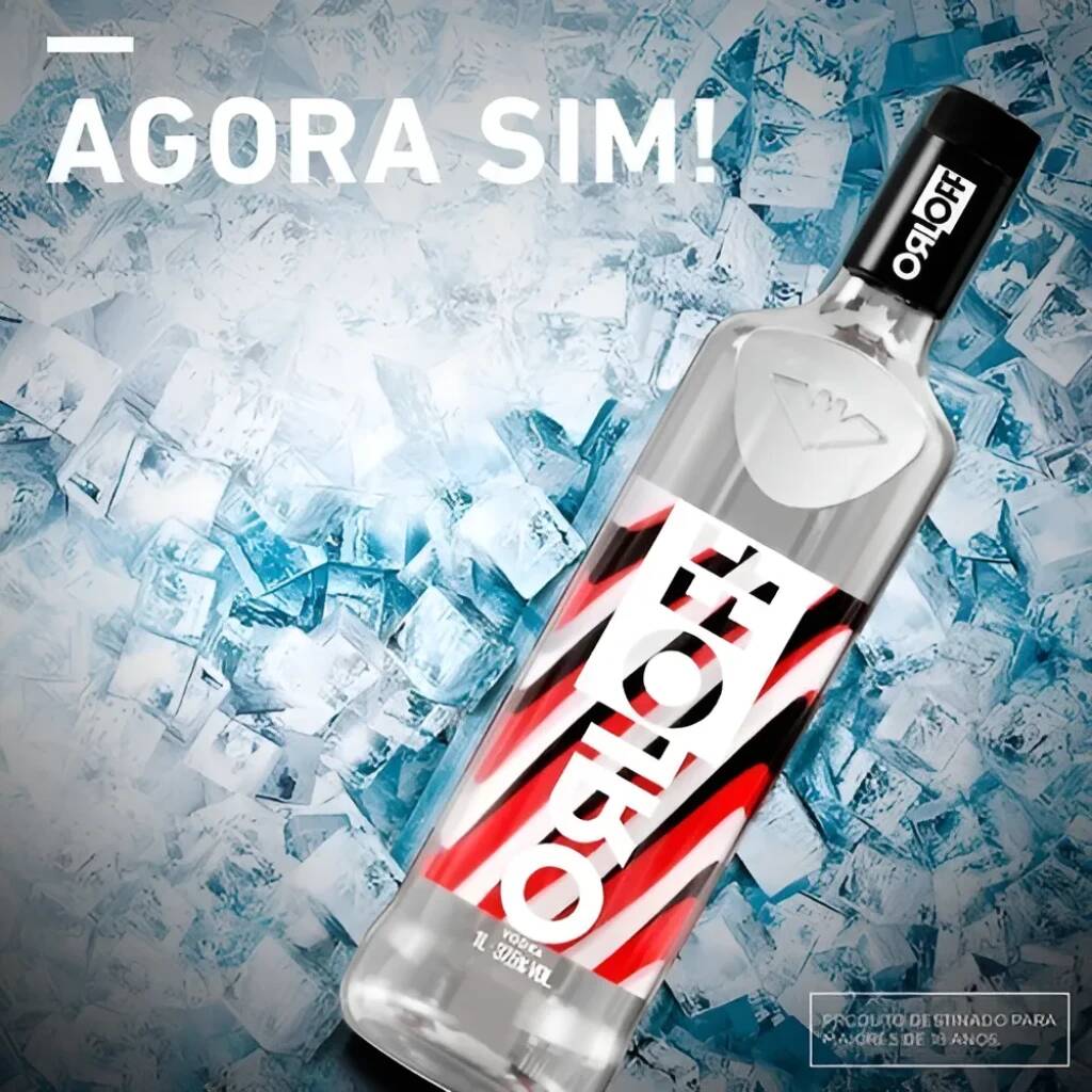 Garrafa de vodka 1L