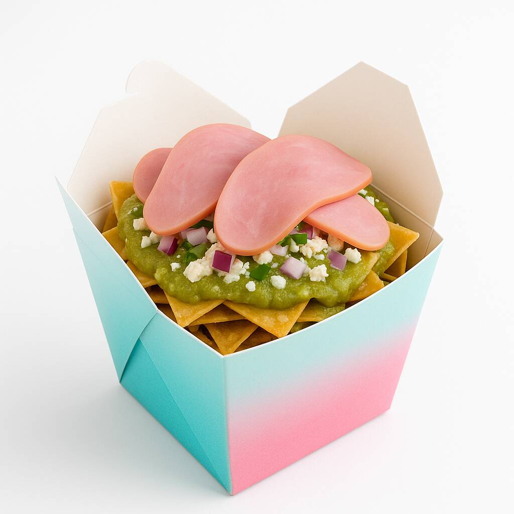 Chilaquiles con Jamón.