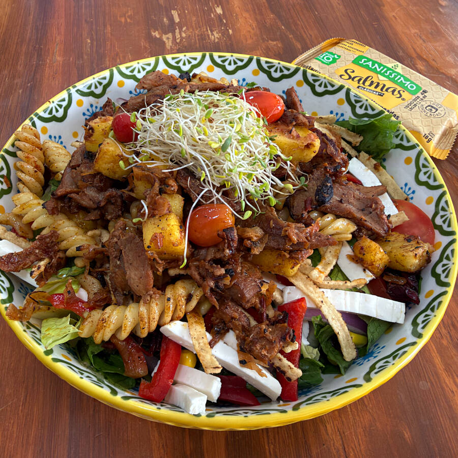 ENSALADA CON LOMO AL PASTOR