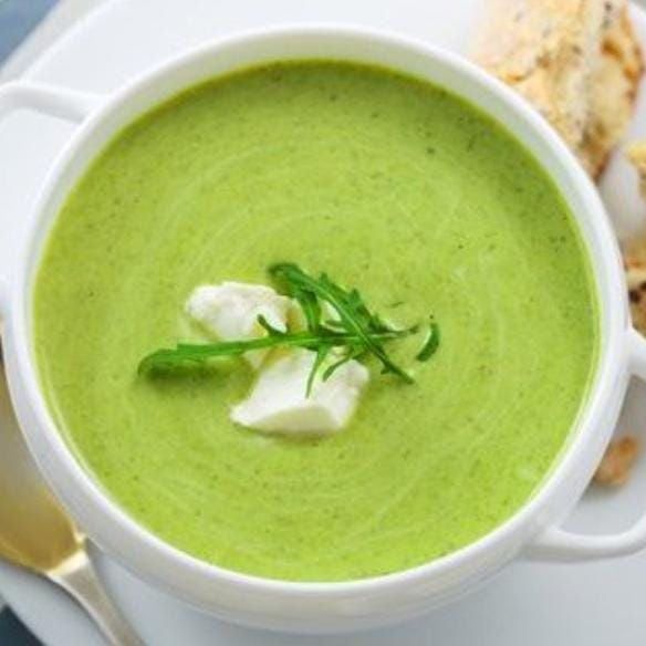 Sopa Espinaca con Pollo