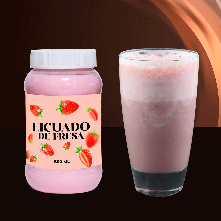 Licuado De Fresa 500 ml