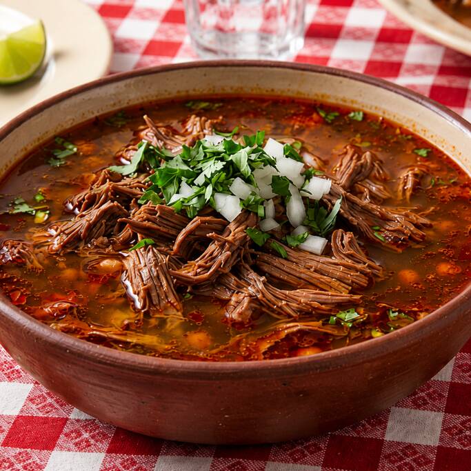 Consomé Grande con Birria de Res
