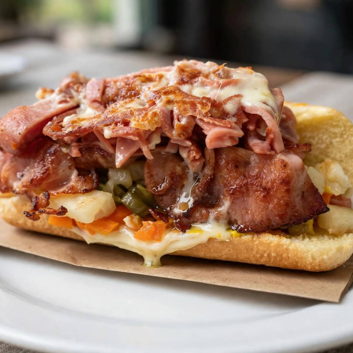 Hot Dog Piña y Tocino