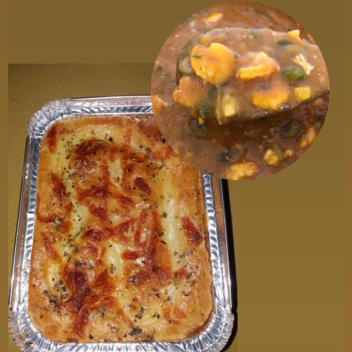 Nossa 'Torta de Camarão com Catupiry', primorosamente preparada com ingredientes frescos e de alta qualidade. A estrela do prato, os camarões, são rigorosamente selecionados e mantidos inteiros para preservar sua textura suculenta e sabor único. Acrescentamos a eles o autêntico Catupiry. Servida em um formato prático de 16x13x4, pesando 400g, serve 1 pessoa.