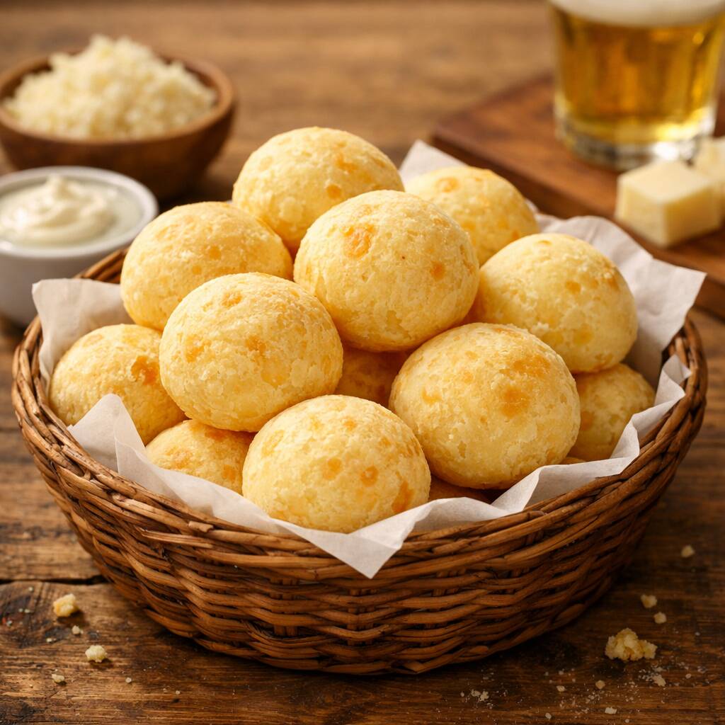 18 pães de queijo provolone bem quentinho + Coca-Cola lata