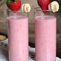 Jugo de Fresa con Leche