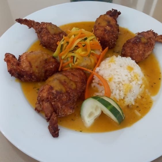 Camarones al coco