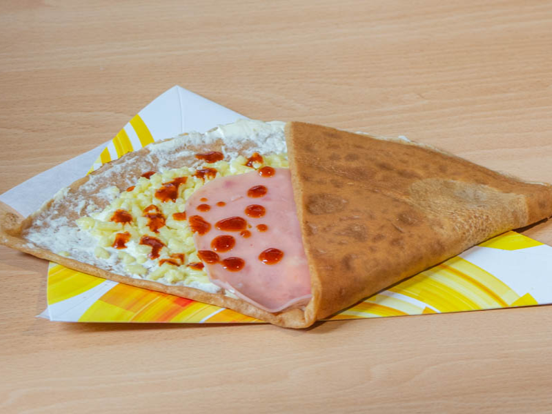 Crepa de Queso Manchego, Philadelphia y Jamón