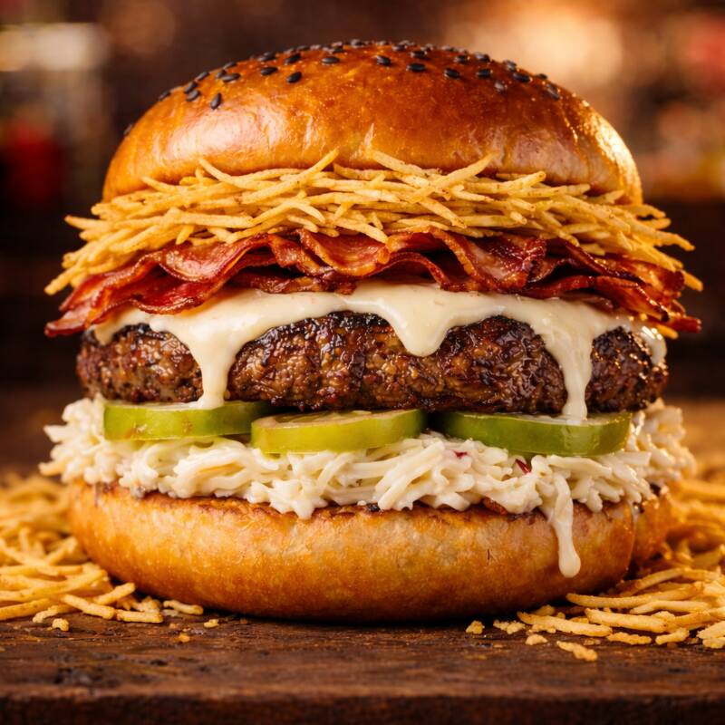 Cheese Burguer Paisa con Tocineta