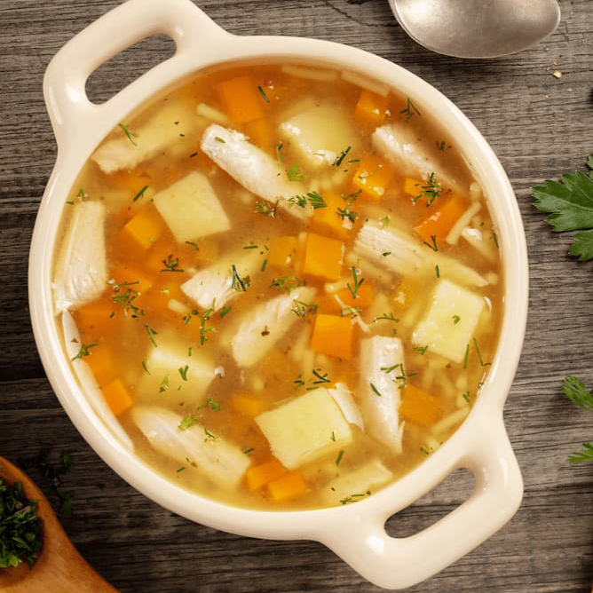 19. Sopa de Pollo con Verduras