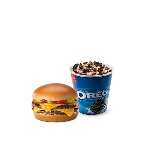 Doble Hamburguesa con Queso + McFlurry