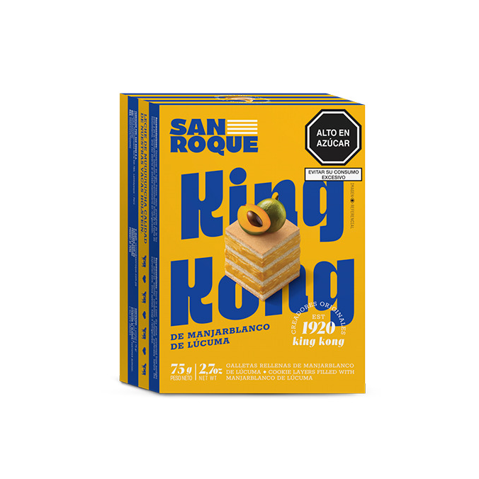 Porción de King Kong de Manjar y Lúcuma