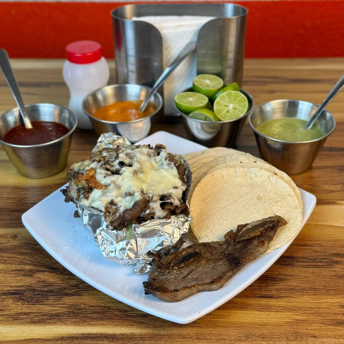 Papa Asada de Costilla de Res