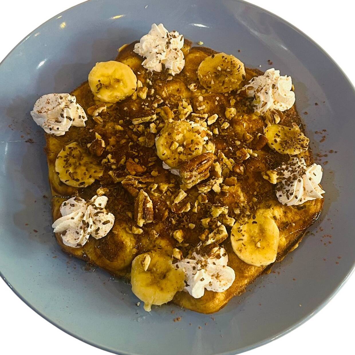 waffle banana foster