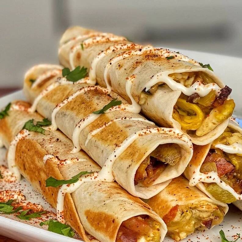 3 mini burritos