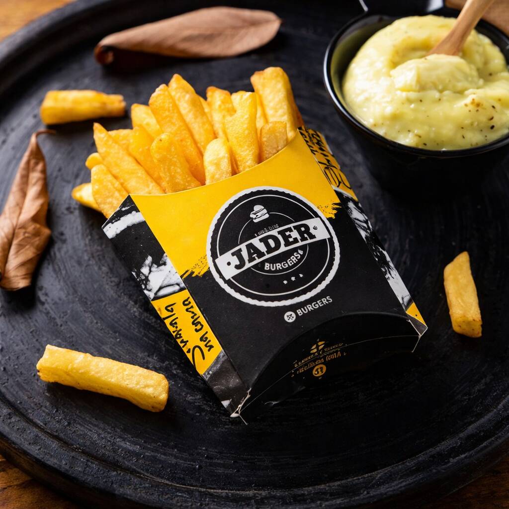 Porção de batata frita (com sal).