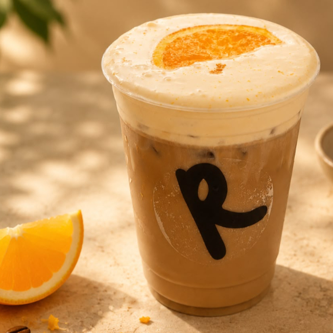 Latte orange swirl | 16oz