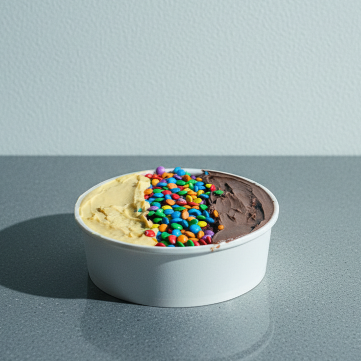 Uma combinação deliciosa que une a cremosidade do açaí com a irresistível Nutella, o toque refrescante da mousse de maracujá e a diversão dos confetes coloridos. Perfeito para quem busca uma sobremesa gelada, saborosa e cheia de personalidade. Ideal para compartilhar ou aproveitar cada colherada sozinho!