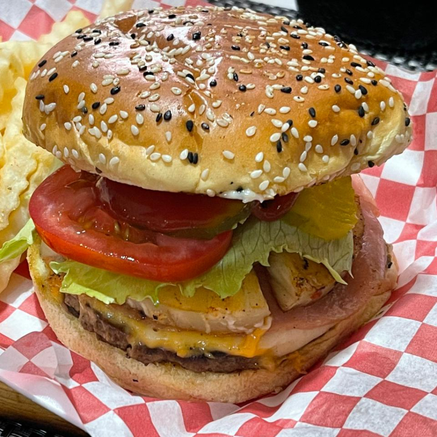 Hamburguesa con Piña