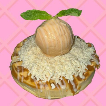 Waffle Queso y Arequipe